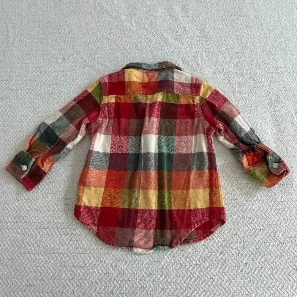 GAP Button Down Flannel 12-18 months